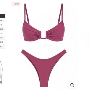 Seamolly ribbed U-ring bikini